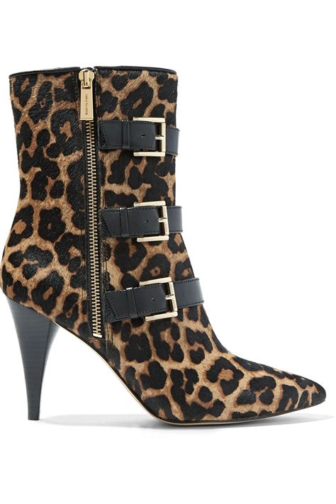 michael kors leopard boots.